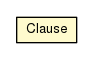 Package class diagram package Clause